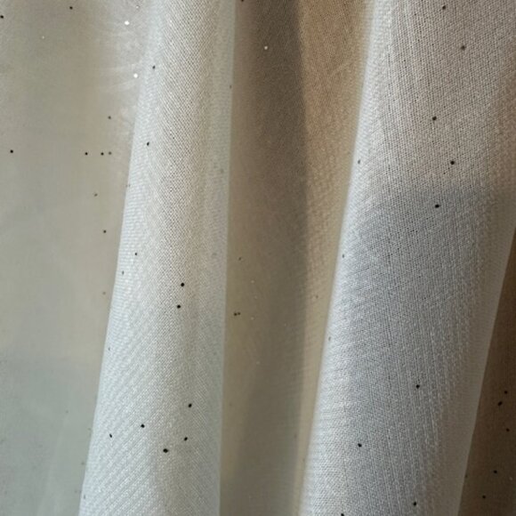 NWT JESSICA MCCLINTOCK SHEER SPARKLY IVORY COLOR KIMONO - Picture 7 of 7